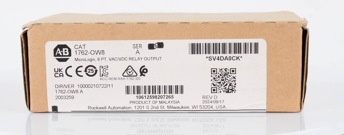 Allen Bradley 1762-OW8 MicroLogix 8 Point Relay Output Module 1762OW8 5-265 VAC