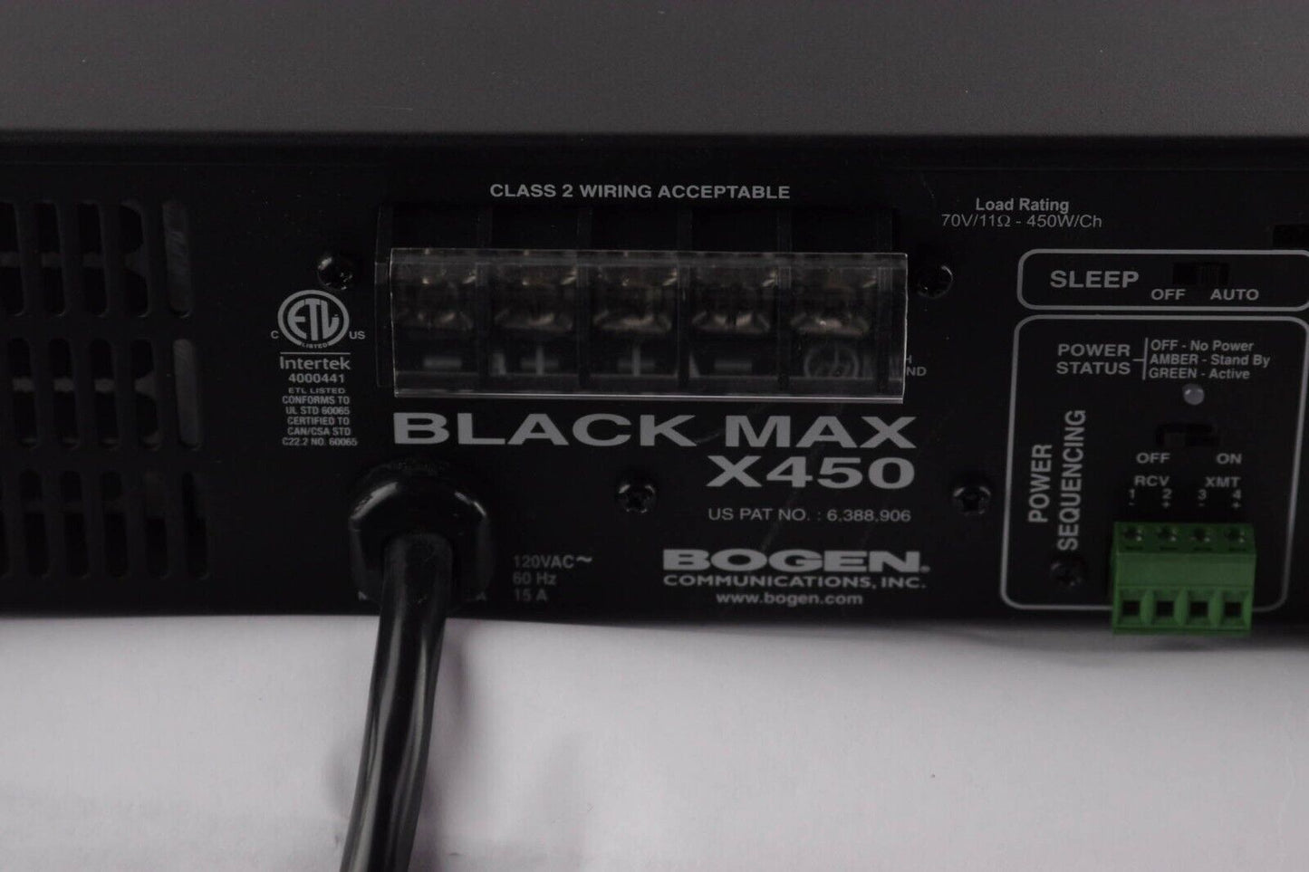 Bogen M450 M-Class 450 Watt Dual-Channel Amplifier