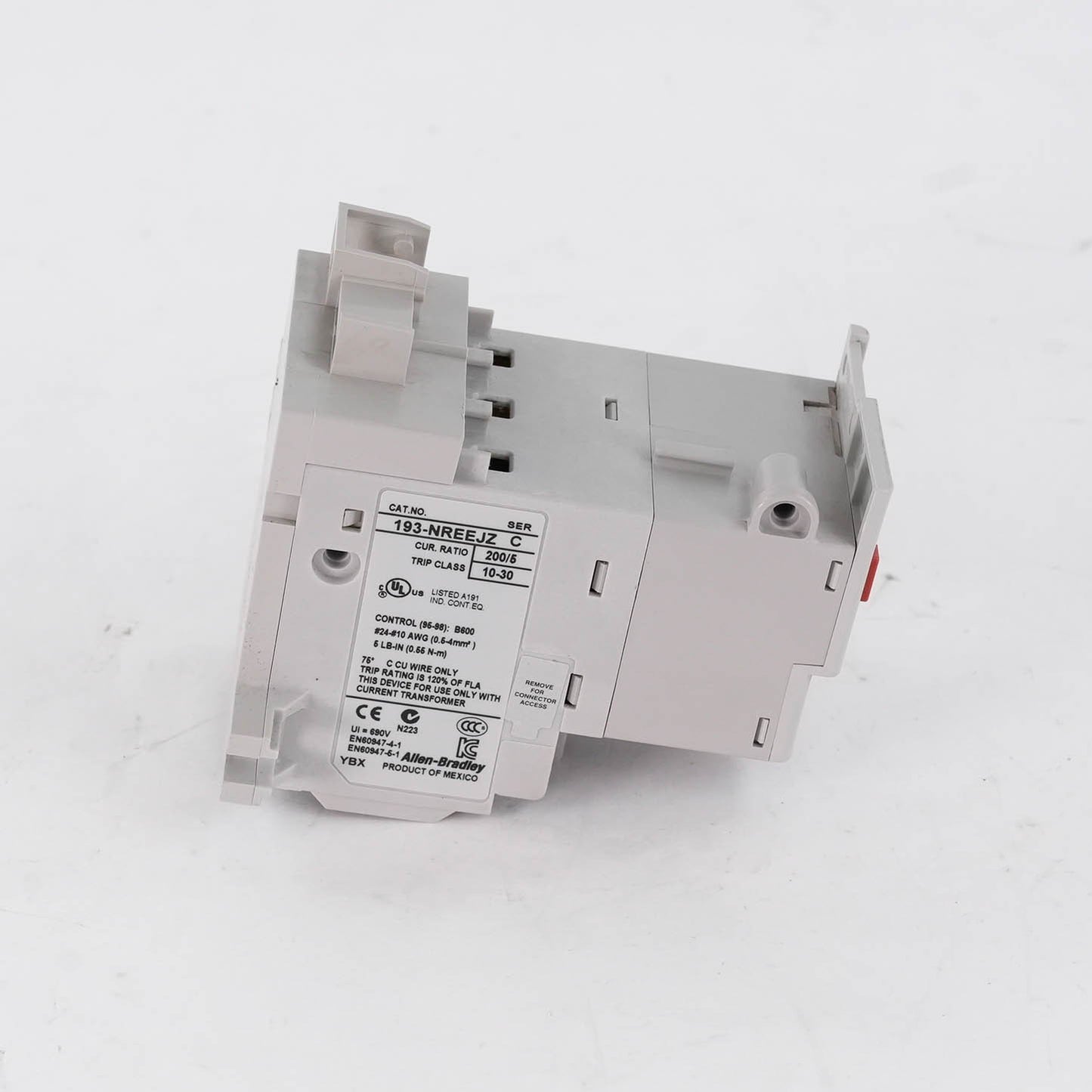 Allen Bradley 193-NREEJZ Ser C E1 Plus Electronic Overload Relay 1-5A 600V AC