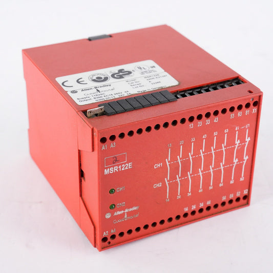 Allen Bradley 440R-E21357 /A Guardmaster MSR122E Safety Relay 115VAC 250V 4A
