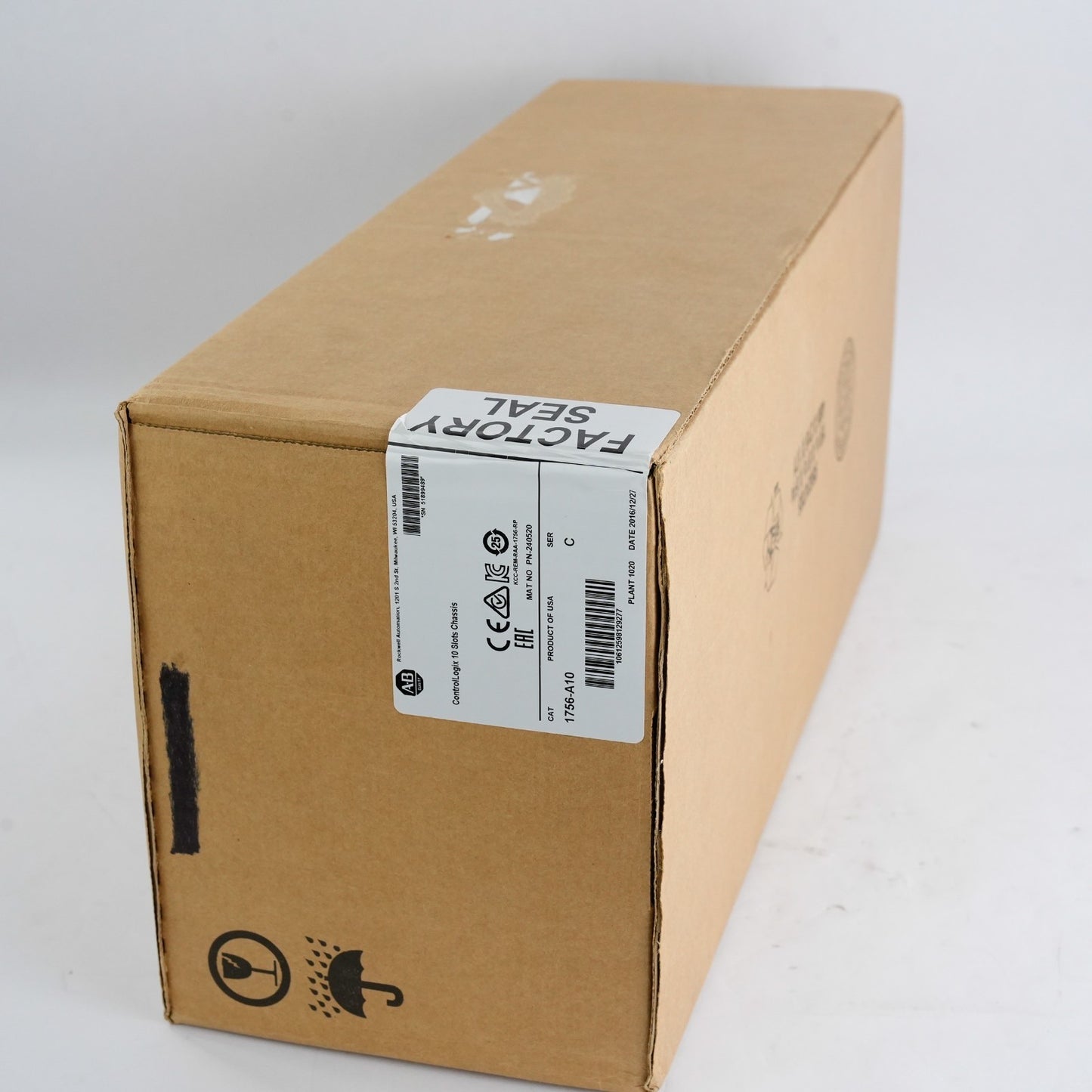 Allen Bradley 1756-A10 /C ControlLogix 10 Slot Chassis - 2016 Sealed Surplus