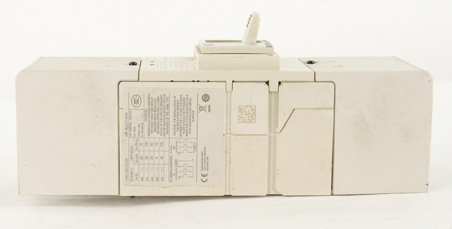 Allen Bradley 140G-G2C3-C20 Circuit Breaker 20A 3-Pole 140GG2C3C20