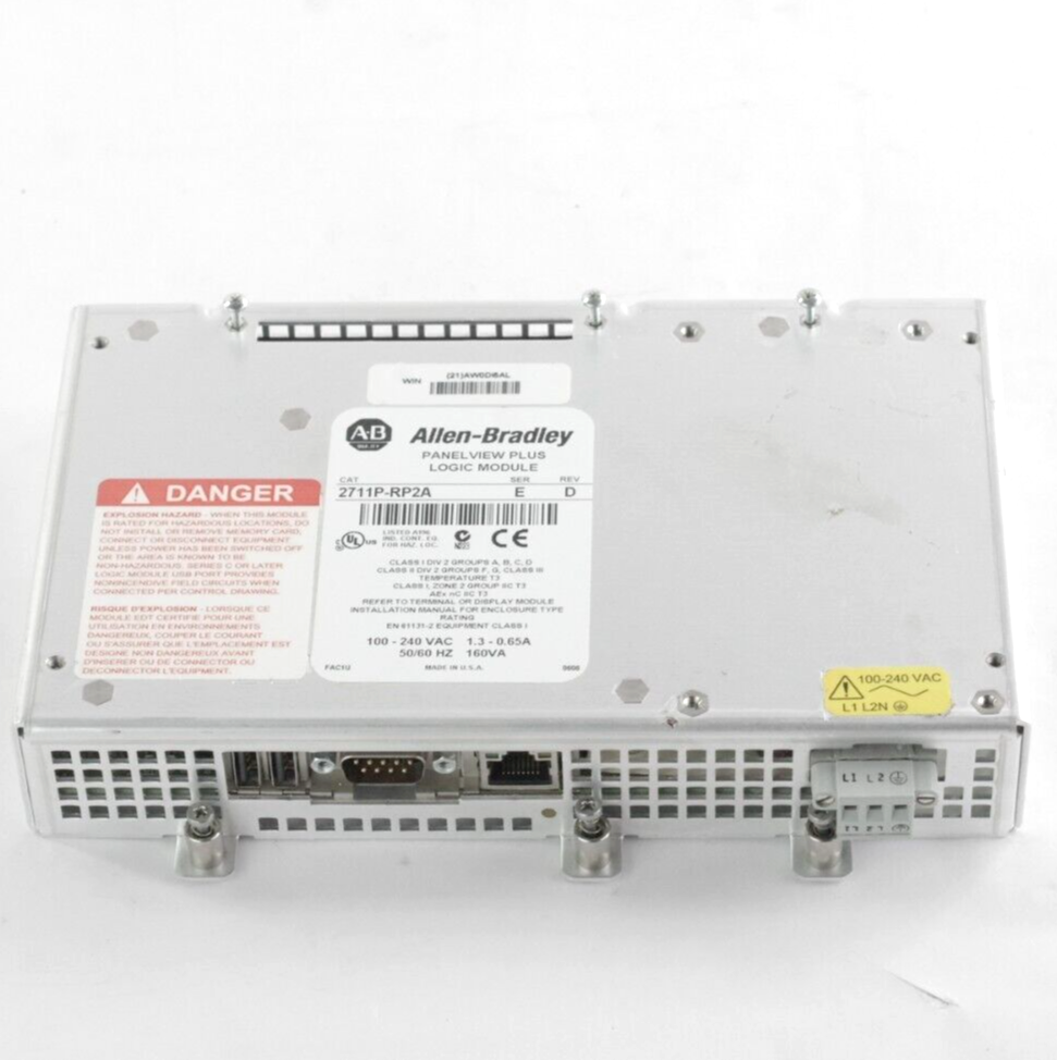 Allen Bradley 2711P-RP2A Ser E Rev D PanelView Plus 1000 Logic Module