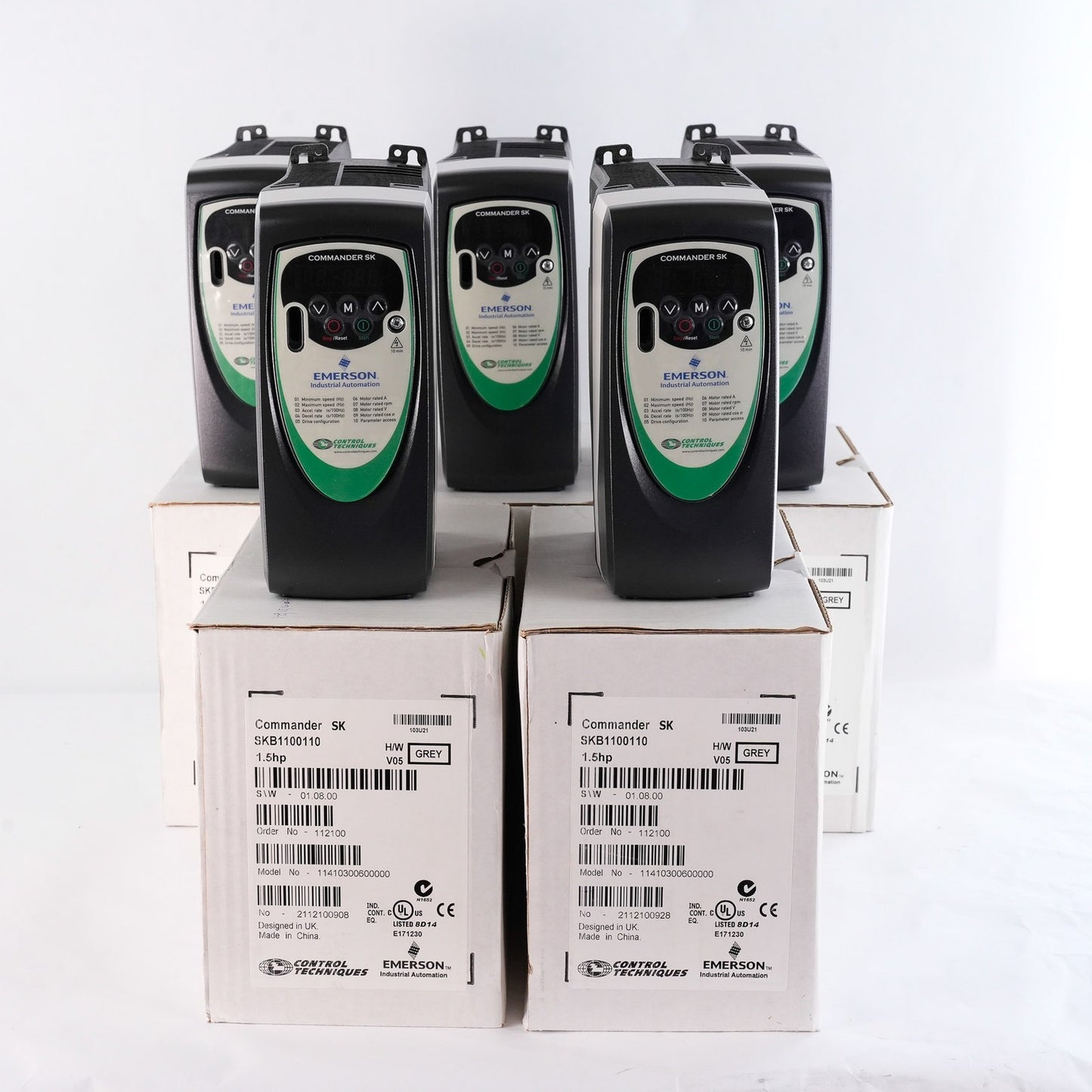 Control Techniques Commander SKB1100110 AC Drive 120V 24A 50/60Hz 1.5hp Open Box
