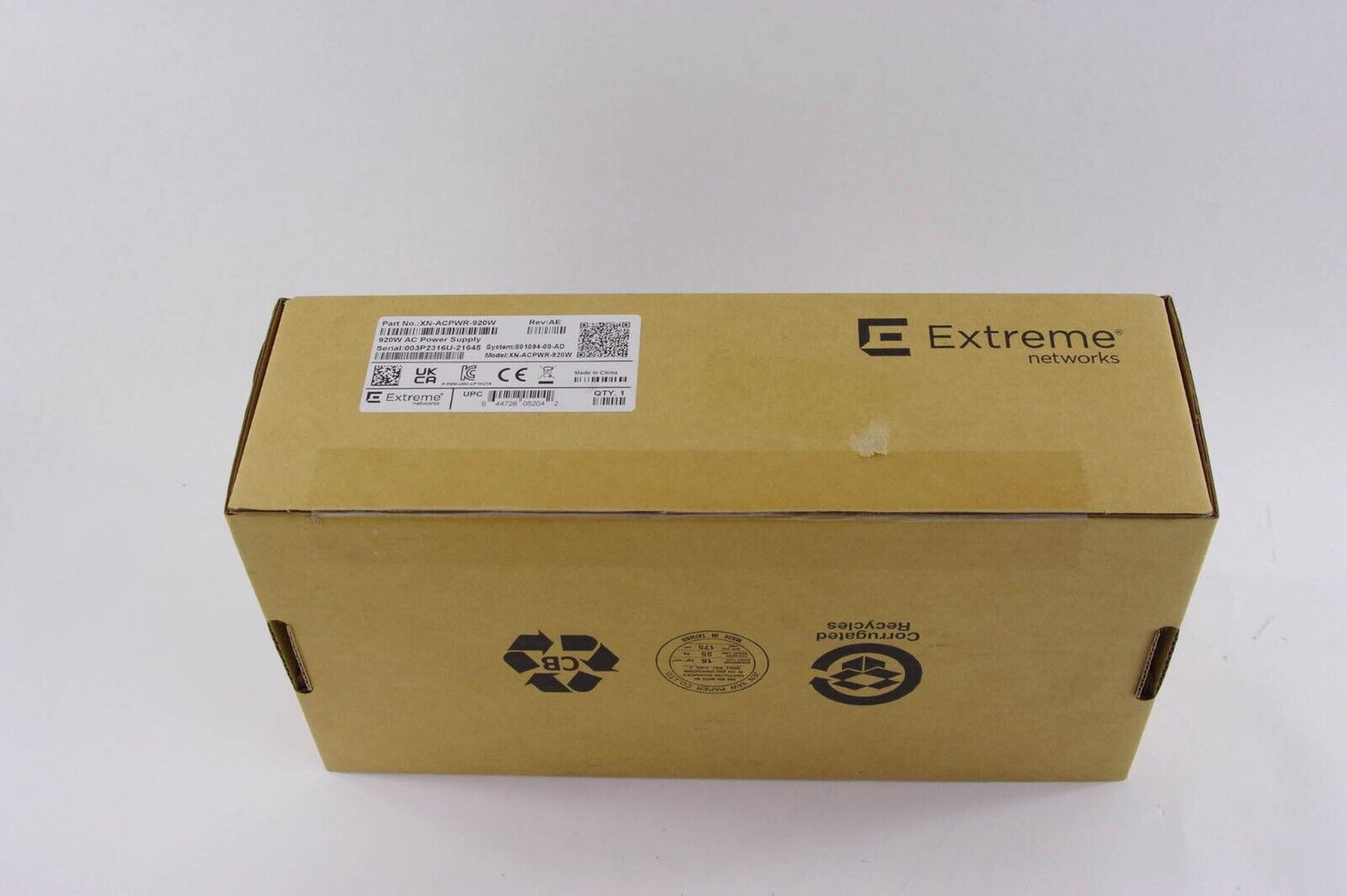 Extreme Networks XN-ACPWR-920W AC Power Supply 920W