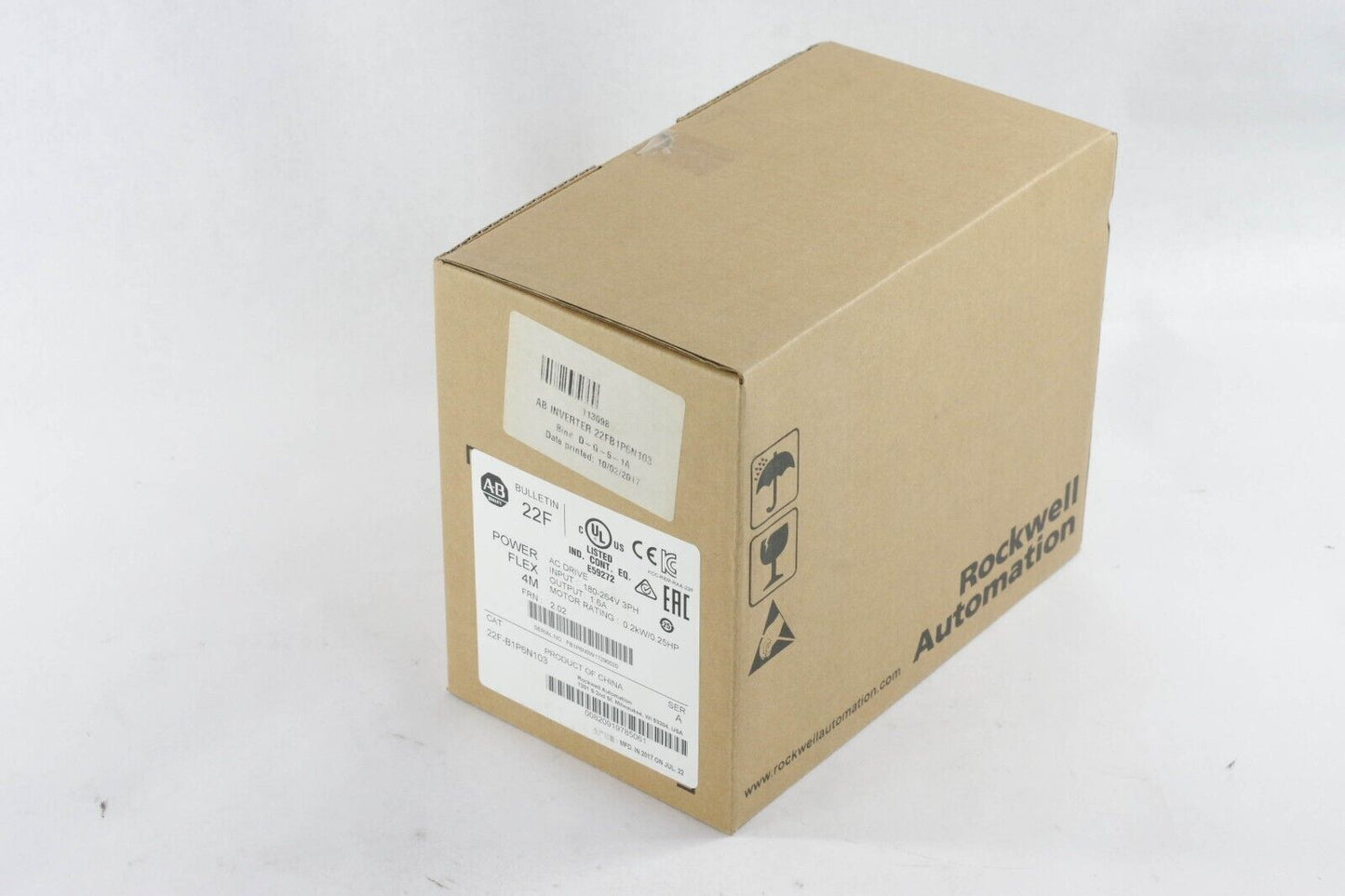 Allen Bradley 22F-B1P6N103 Ser A Powerflex 4m AC Drive .25hp - Sealed Surplus