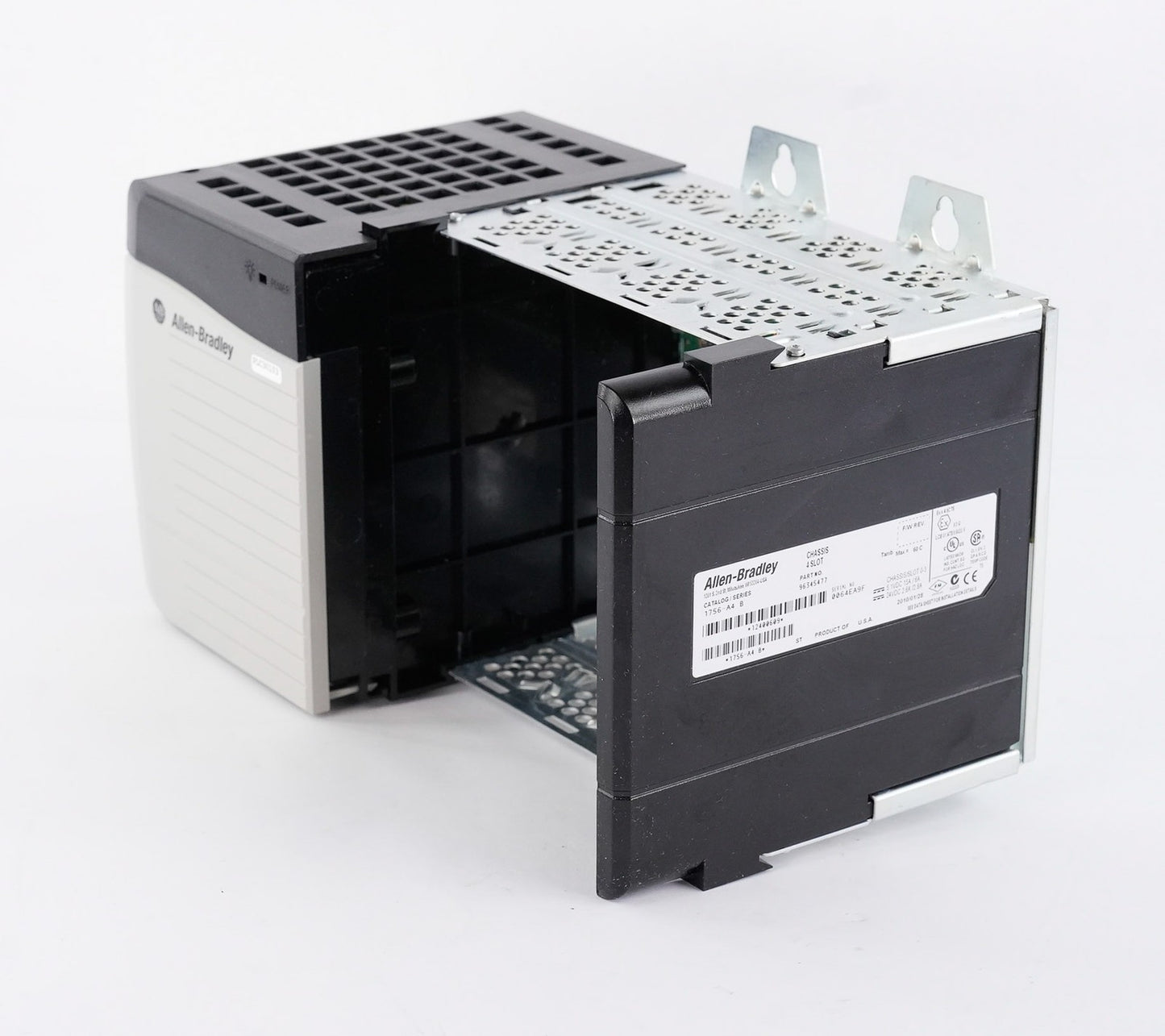 Allen Bradley 1756-PB75 /B ControlLogix Power Supply + 1756-A4 /B 4-Slot Chassis