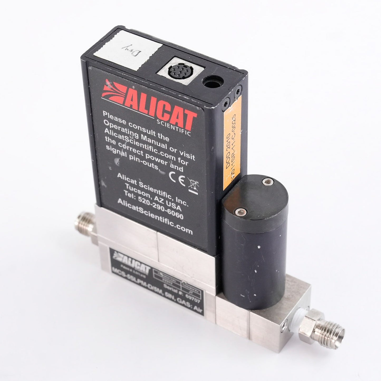 Alicat Scientific MCS-5SLPM-D/5M Mass Flow Controller 5" w/ Display MCS5SLPMD5M