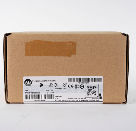 Allen Bradley 1769-L16ER-BB1B /C CompactLogix 384KB Controller 24VDC Sealed