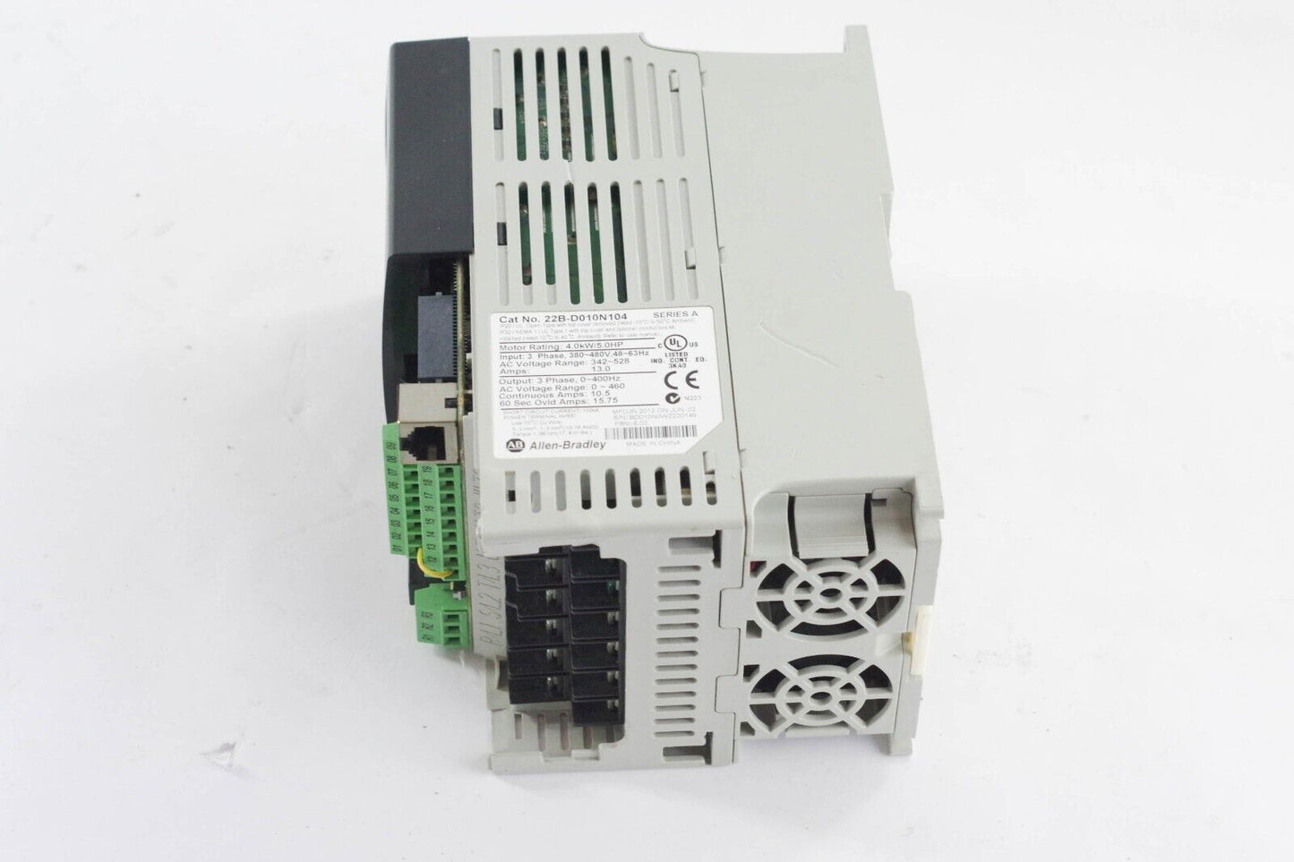 ALLEN BRADLEY 22B-D010N104 AC DRIVE POWERFLEX 40 5HP