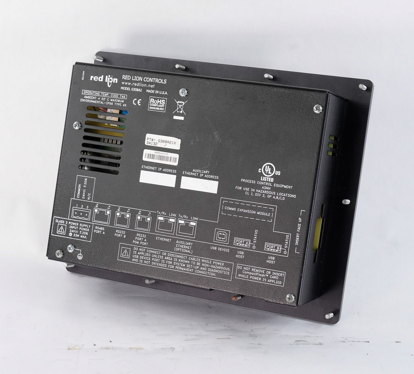Red Lion Controls G308A210 G308A HMI Operator Interface 8.4" TFT Display Panel