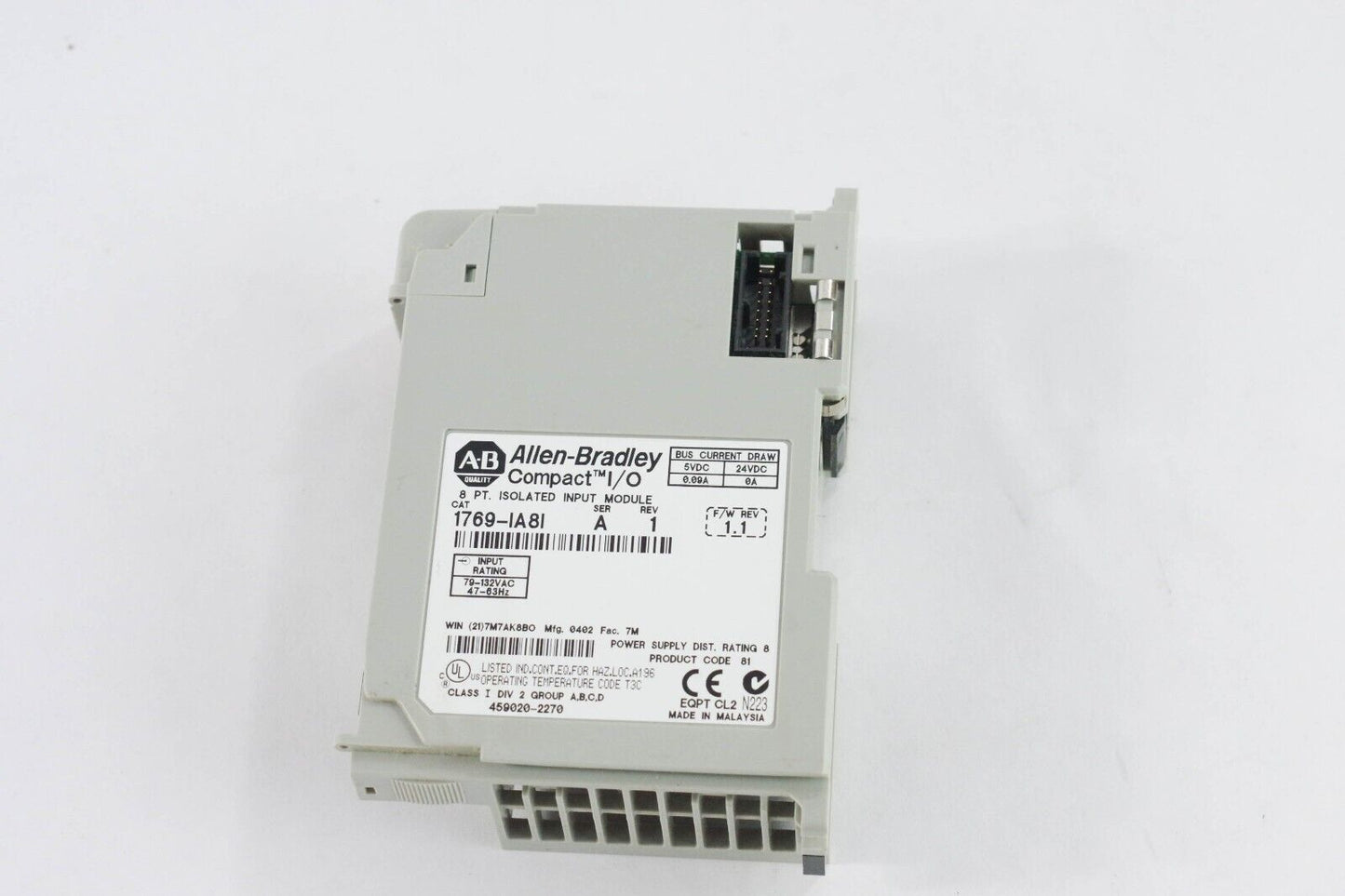 Allen Bradley 1769-IA8I Series A Compactlogix I/O AC Input Module