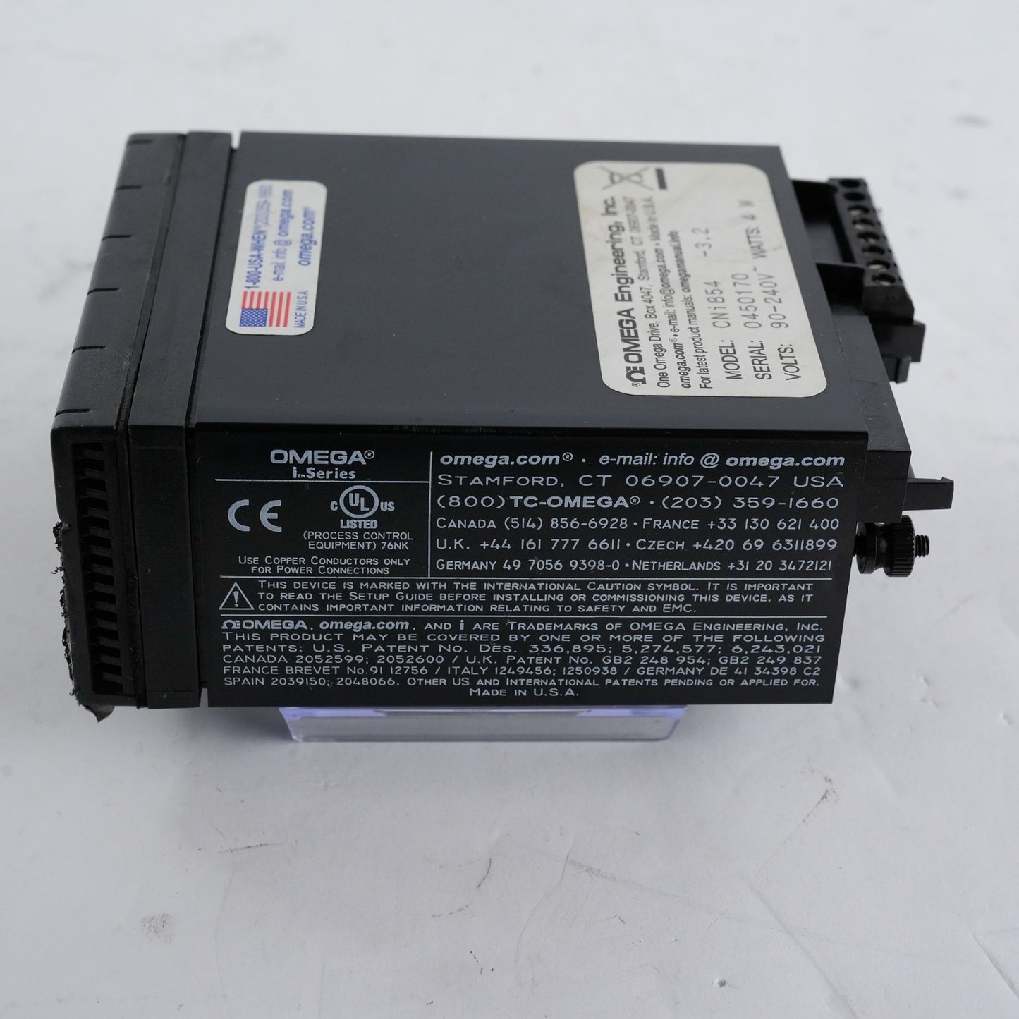 Omega Engineering CNi854 90-240V 4W 1/8 TEMP/PROC CONTROLLER