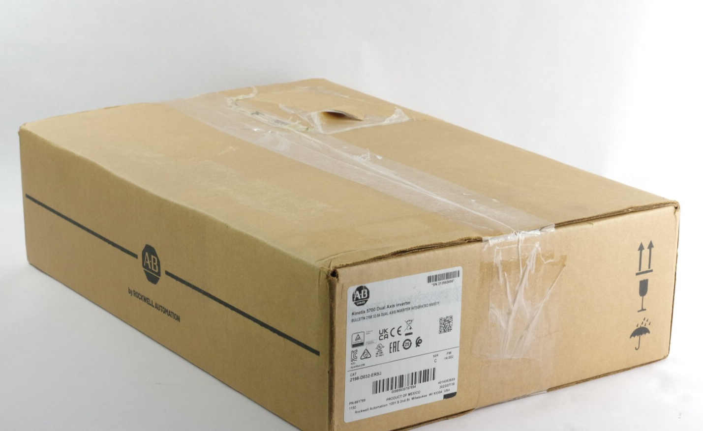 Allen Bradley 2198-D032-ERS3 /C FW 14.002 Dual Axis Inverter - Sealed Surplus