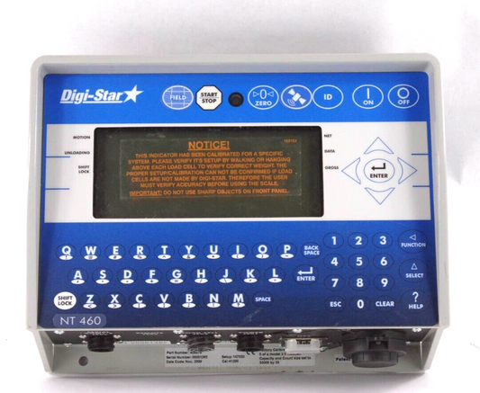 Digi-Star NT 460 Scale Indicator 406076 / D3840 Monitor With GPS & Autolog