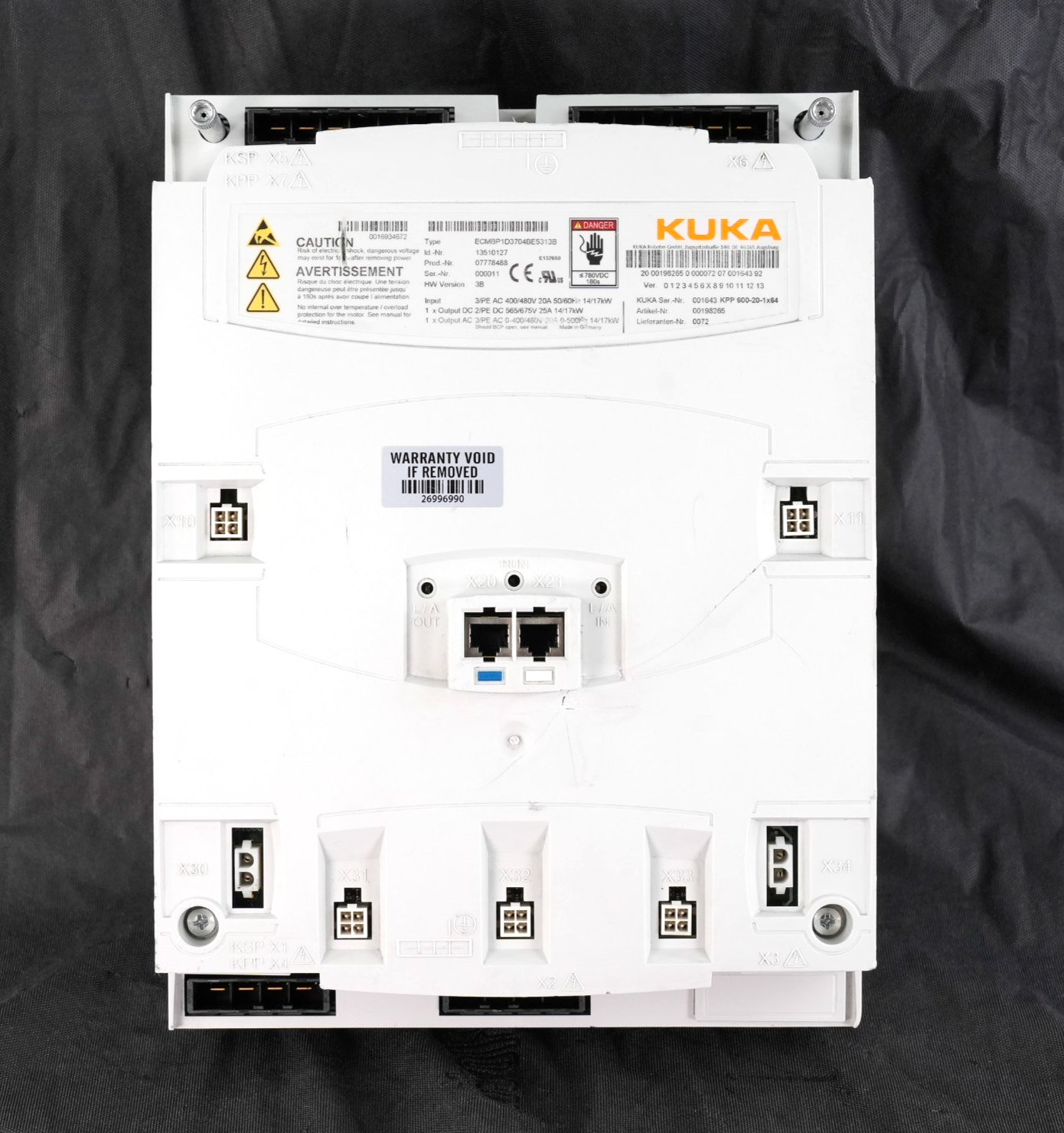 KUKA KPP 600-20-1x64 ECMBP1D3704BE5313B Power Pack Servo Drive + Warranty