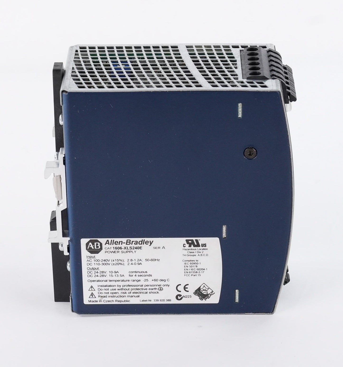 Allen Bradley 1606-XLS240E /A Power Supply 100-240V 50-60Hz 1606XLS240E