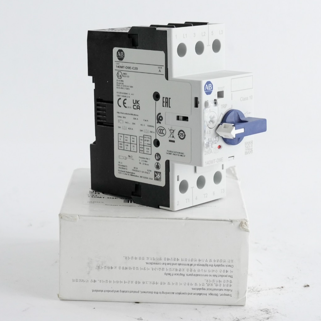 Allen Bradley 140MT-D9E-C20 /A Motor Protector Circuit Breaker - Open Box