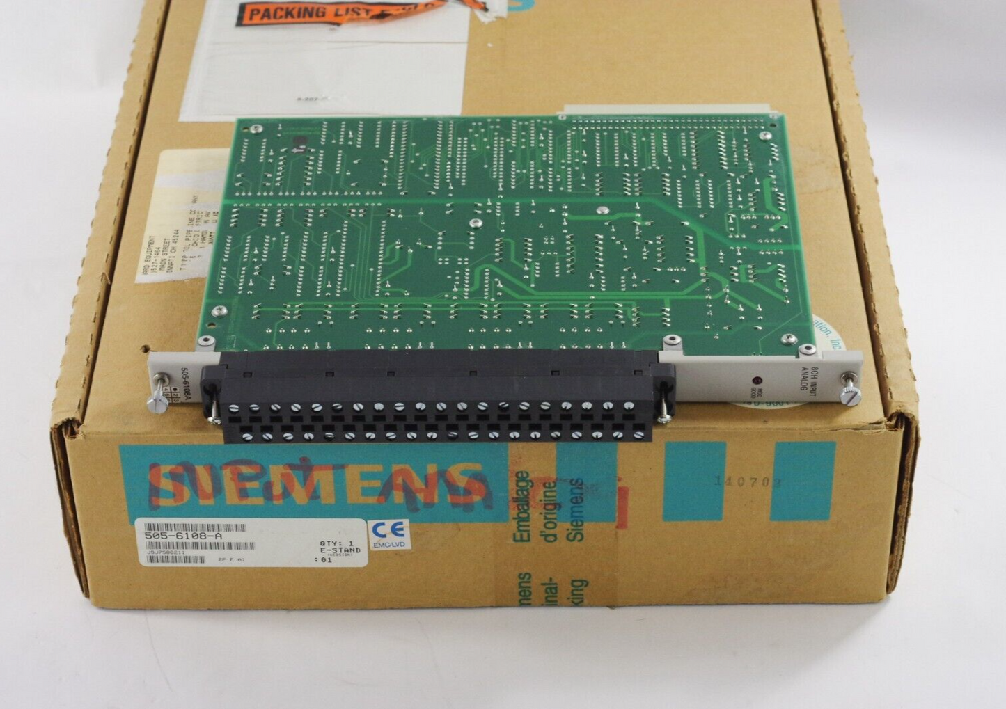 Siemens 505-6108A / 505-6108-A Analog Current Module