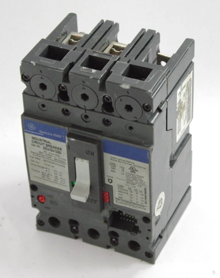 GE General Electric SEDA36AT0060 Spectra RMS Industrial Circuit Breaker 60 Amp