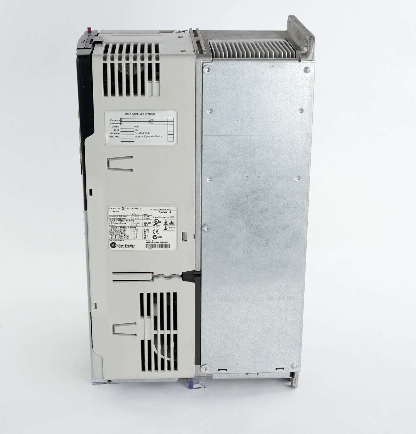 Allen Bradley 20DD014A0EYNANCNL /A Powerflex 700S Drive + 20-COMM-E + Warranty