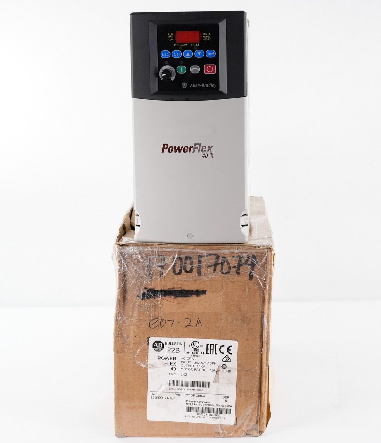 Allen Bradley 22B-D017N104 /A PowerFlex 40 AC Drive 480V - Without Original Box