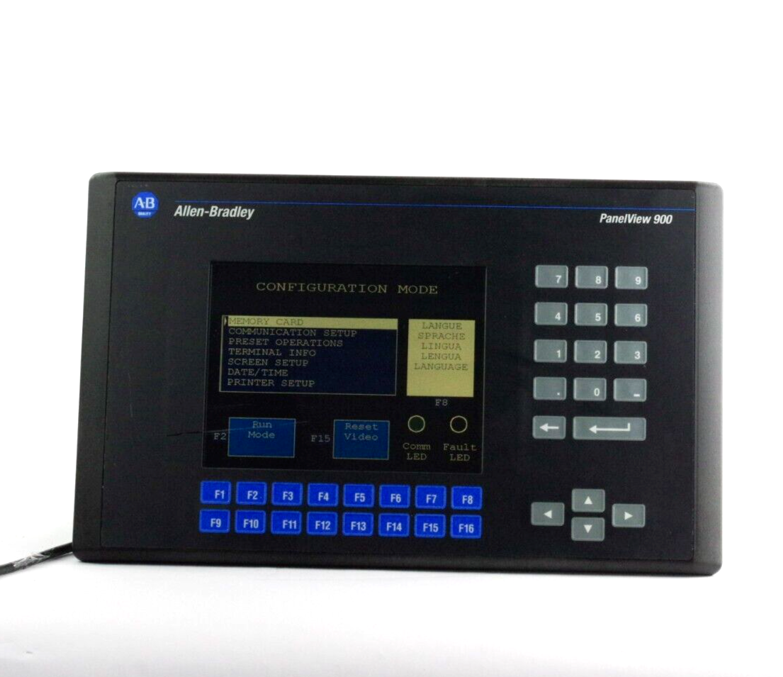 Allen Bradley 2711-K9A8 /F Rev B PanelView 900 Keypad Monochrome 9" Terminal