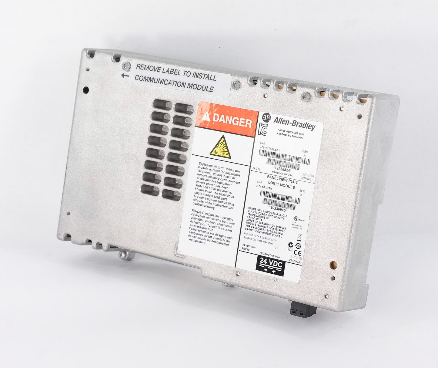 Allen Bradley 2711P-RP1 /G PanelView Plus Logic Module 2711PRP1 Series G