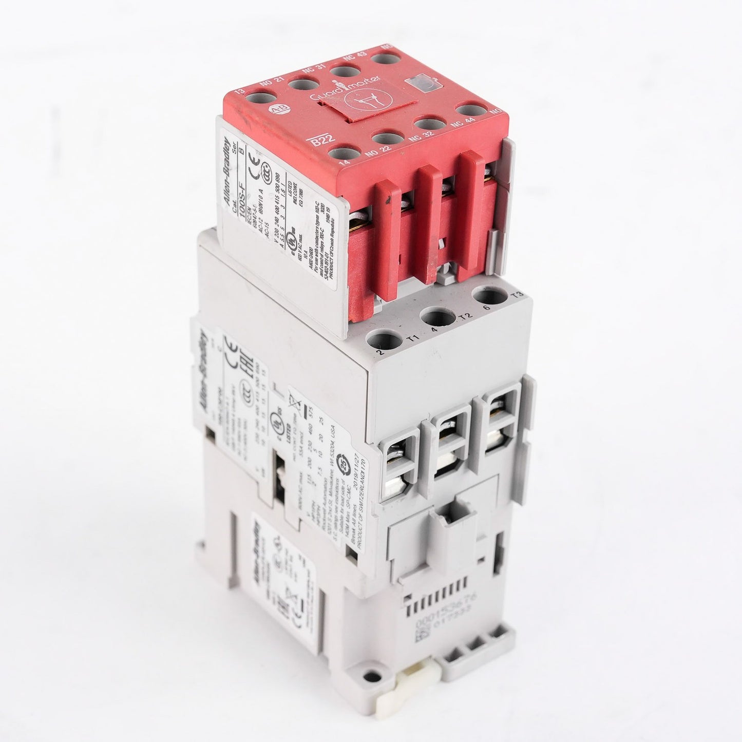 Allen Bradley 100S-C30KD22C /C Safety Contactor + 100-C30*00/C & 100S-F/B