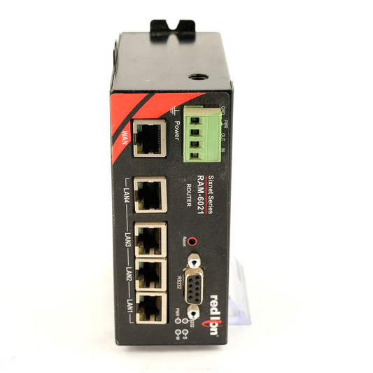 Red Lion BT-6021 Sixnet Industrial Wired Router RAM-6021 BT6021