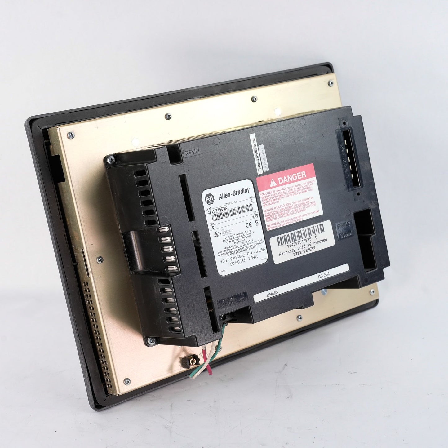 Allen Bradley 2711-T10G3X /C Rev C PanelView 1000 HMI Display Panel 2711T10G3X