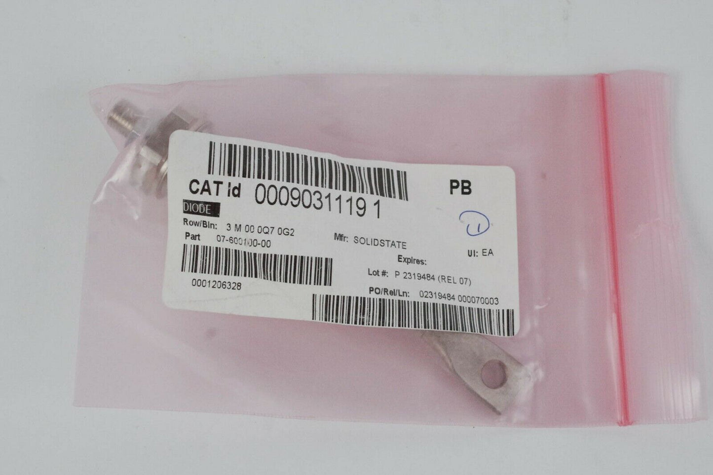 NEW SOLIDSTATE PRX 600100-00 DIODE 1309 3268 #030 MA Solid State 07-600100-00