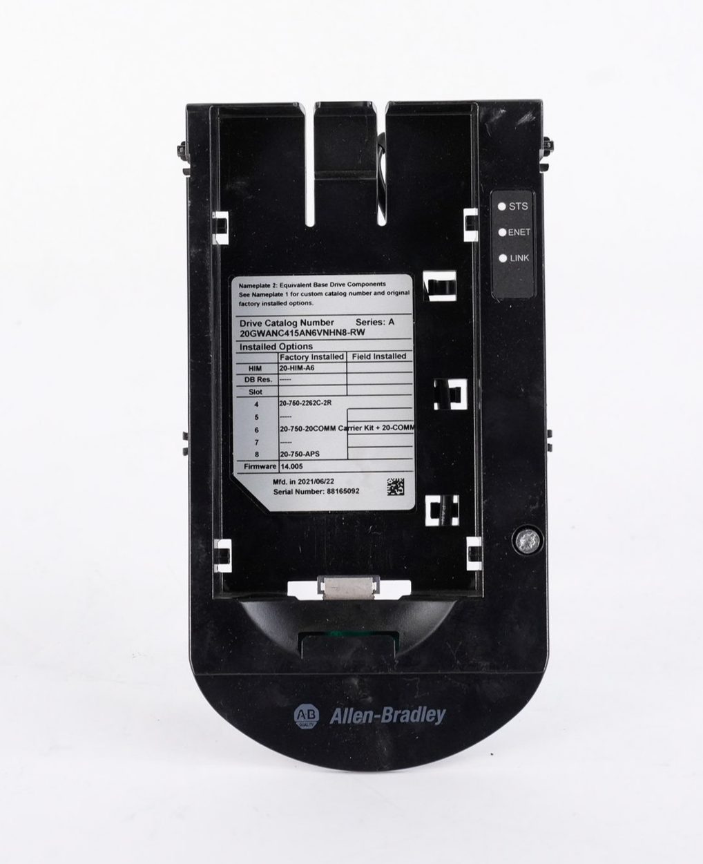 Allen Bradley PowerFlex 755 AC Drive Base Only 397771-C01 Ver 08