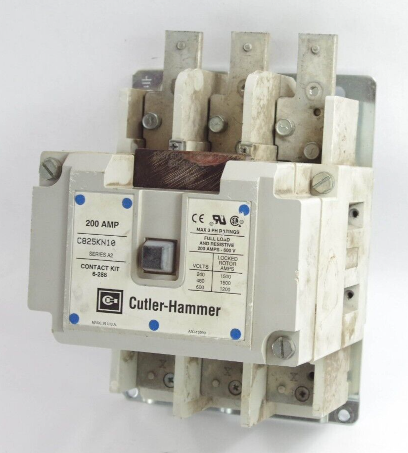 Cutler Hammer C825KN10 Contactor Contact Kit 6-288 Series A2 200Amp 600V