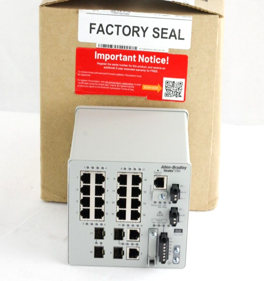 Allen Bradley 1783-BMS20CGP Stratix 5700 20-Port Managed Switch - Open Box