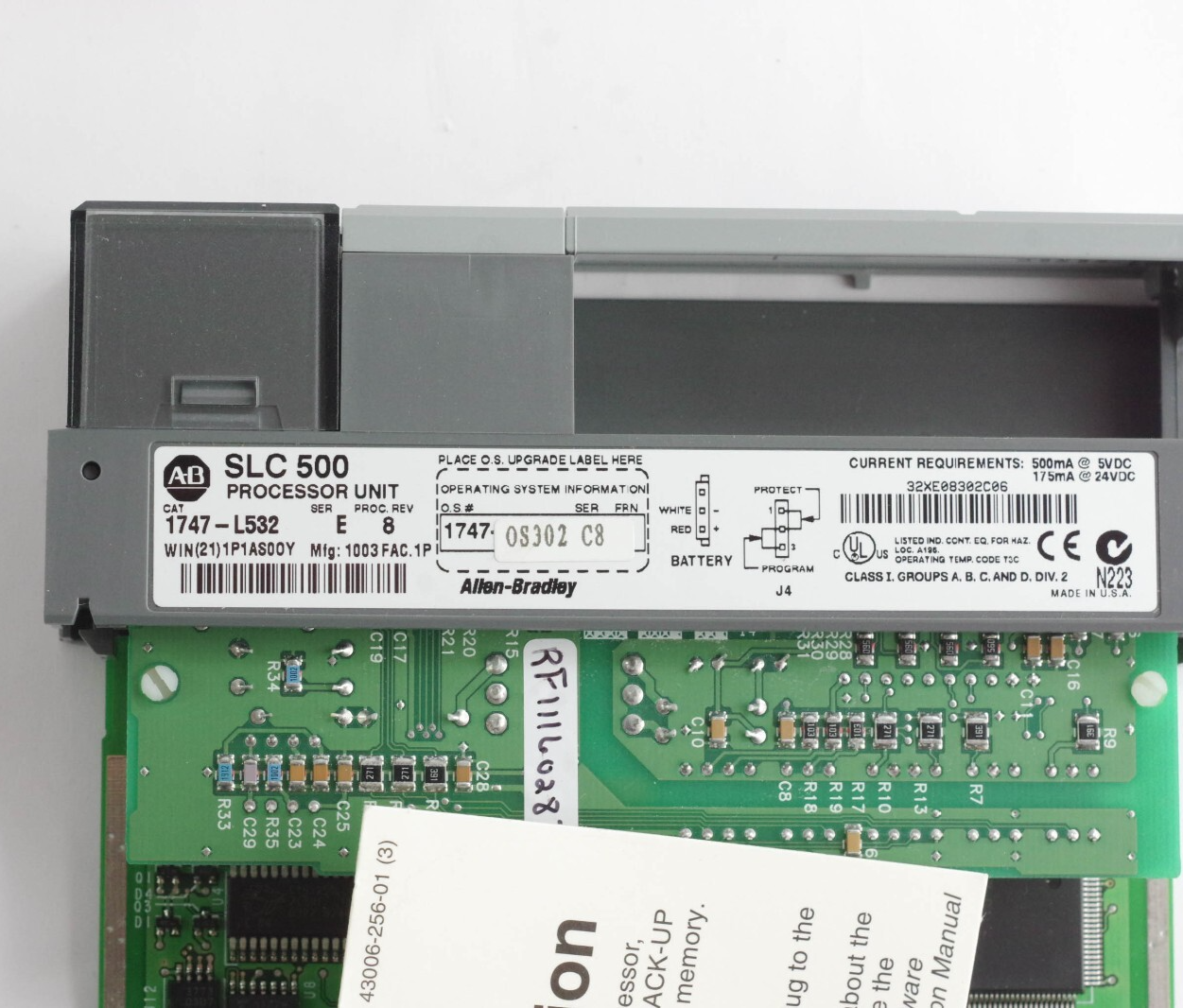 Allen Bradley 1747-L532 /E SLC 500 CPU Processor Unit + OS302 C8- Remanufactured