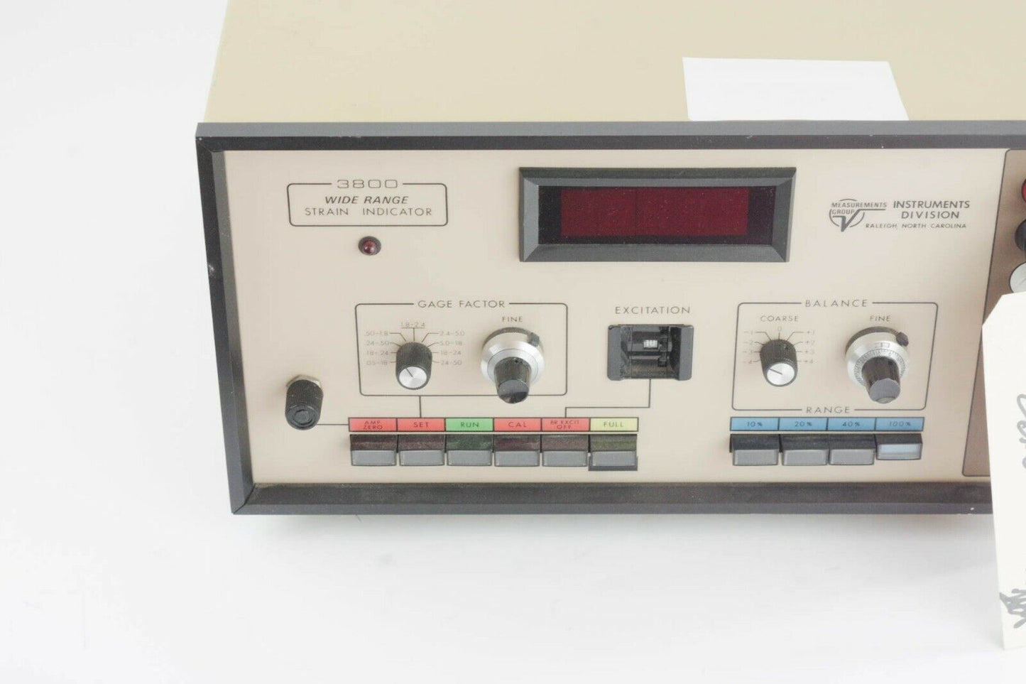 Vishay Measurements Group 3800 Wide Range Strain Indicator Power Test