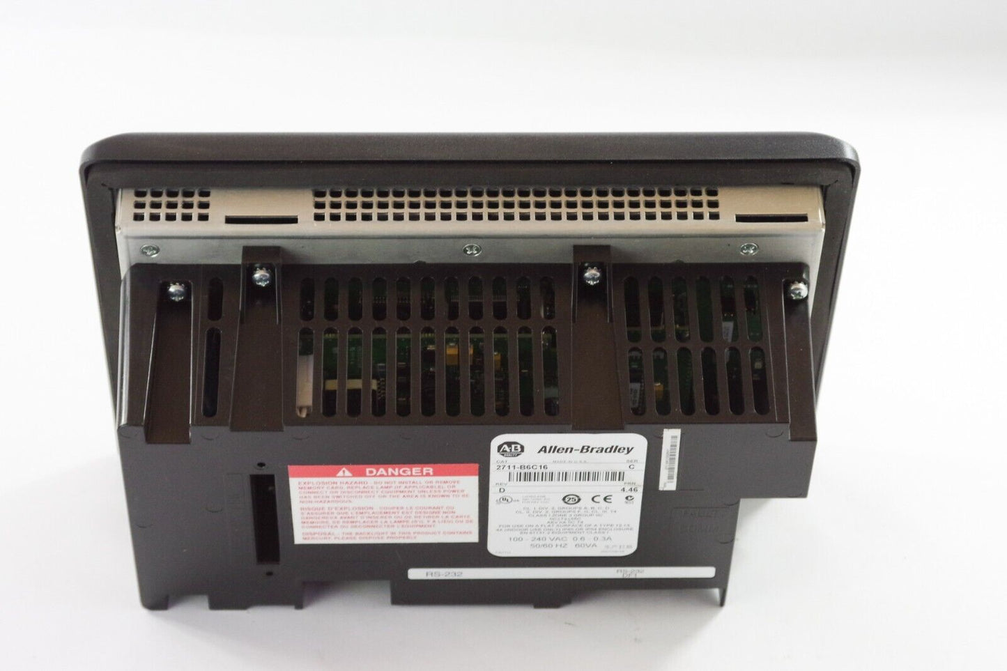 Allen Bradley 2711-B6C16 PanelView 600 REV D FRN 4.46 Series C