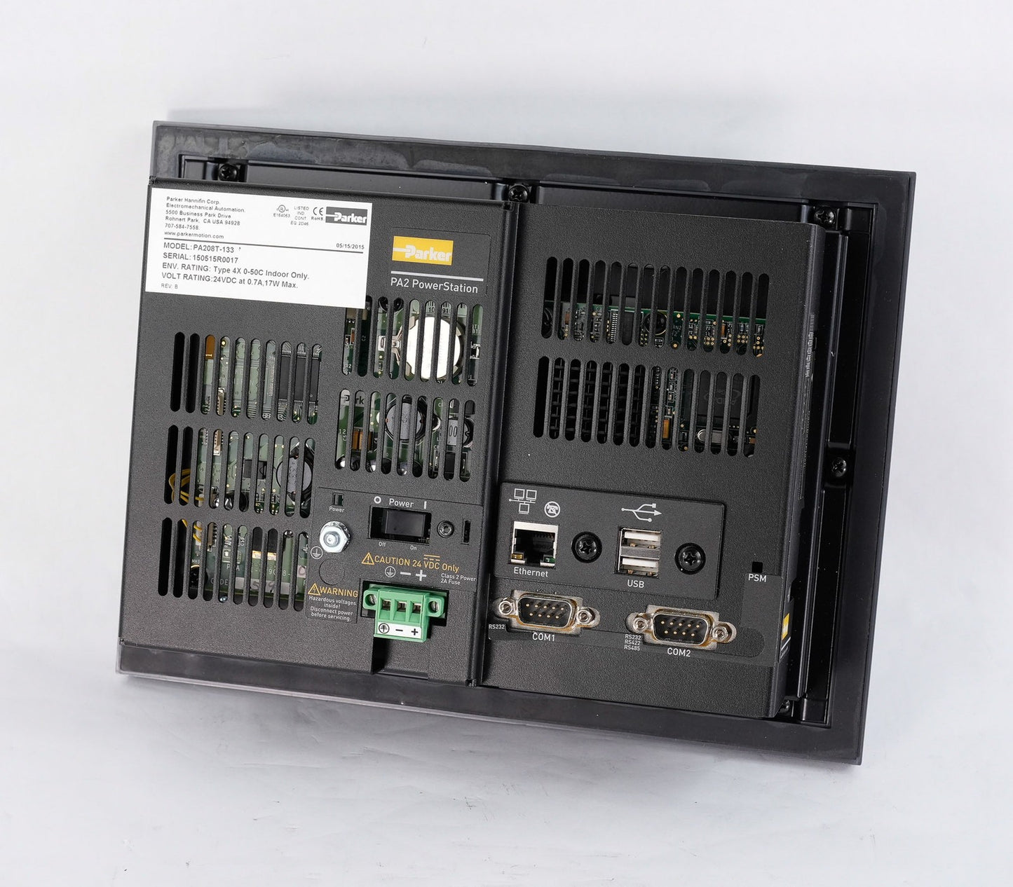 Parker Hannifin PA208T-133 PowerStation 8" Touchscreen HMI Display PA208T133