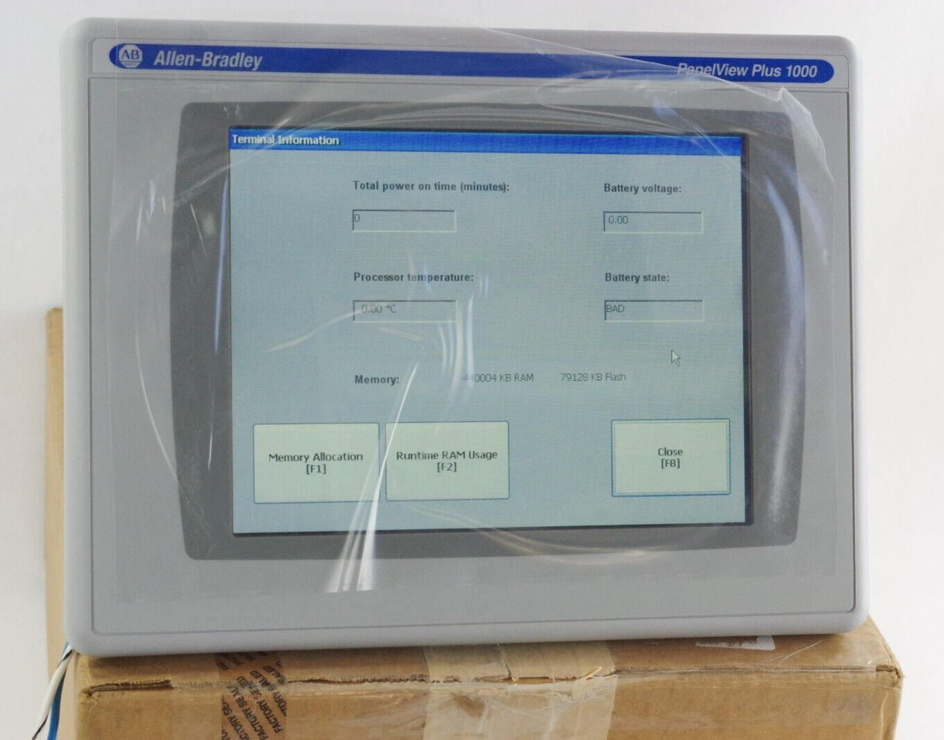 Allen Bradley 2711PC-T10C4D8 /A PanelView Plus 1000 w/ RP8D/B Logic + RDT10C /C