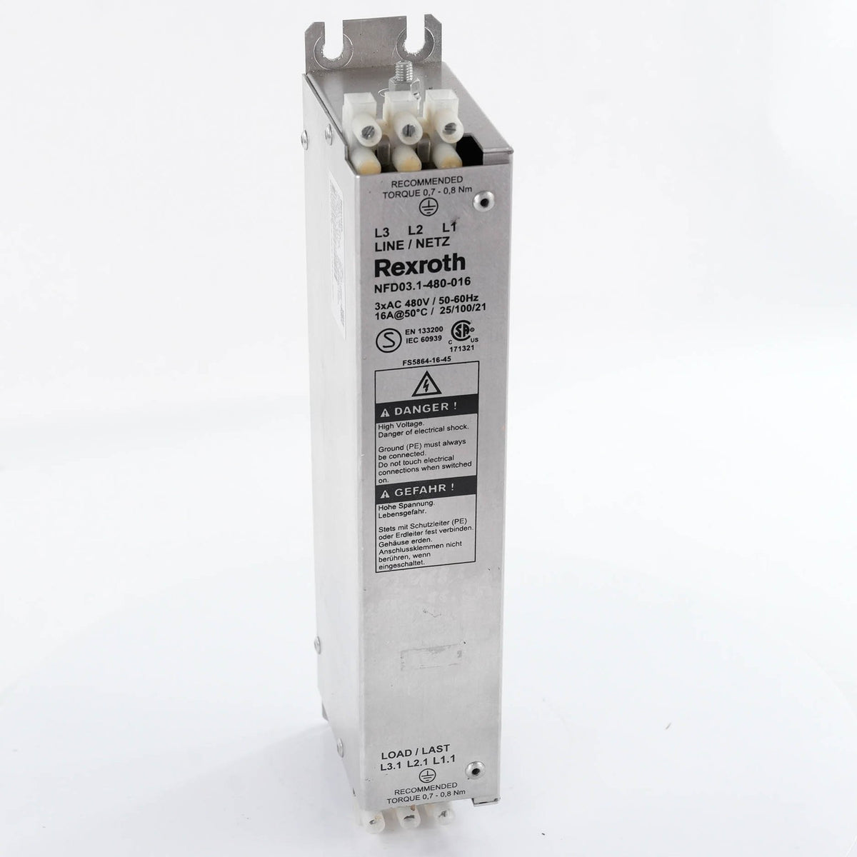 Bosch Rexroth NFD03.1-480-016 Mains Filter 480V 16A 3-Phase NFD031480016 50/60Hz