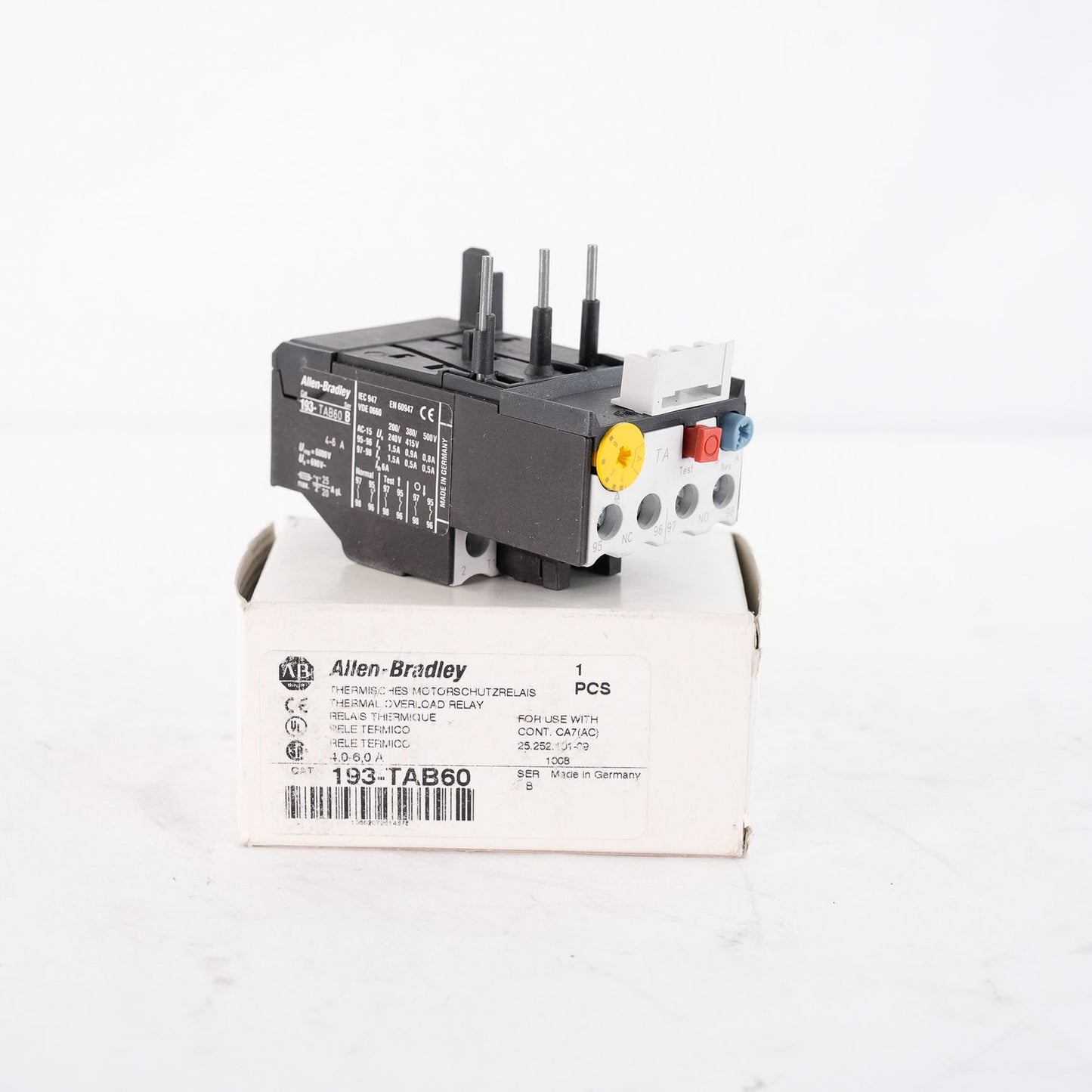 Allen Bradley 193-TAB60 Solid State Overload Relay 193TAB60 - Open Box