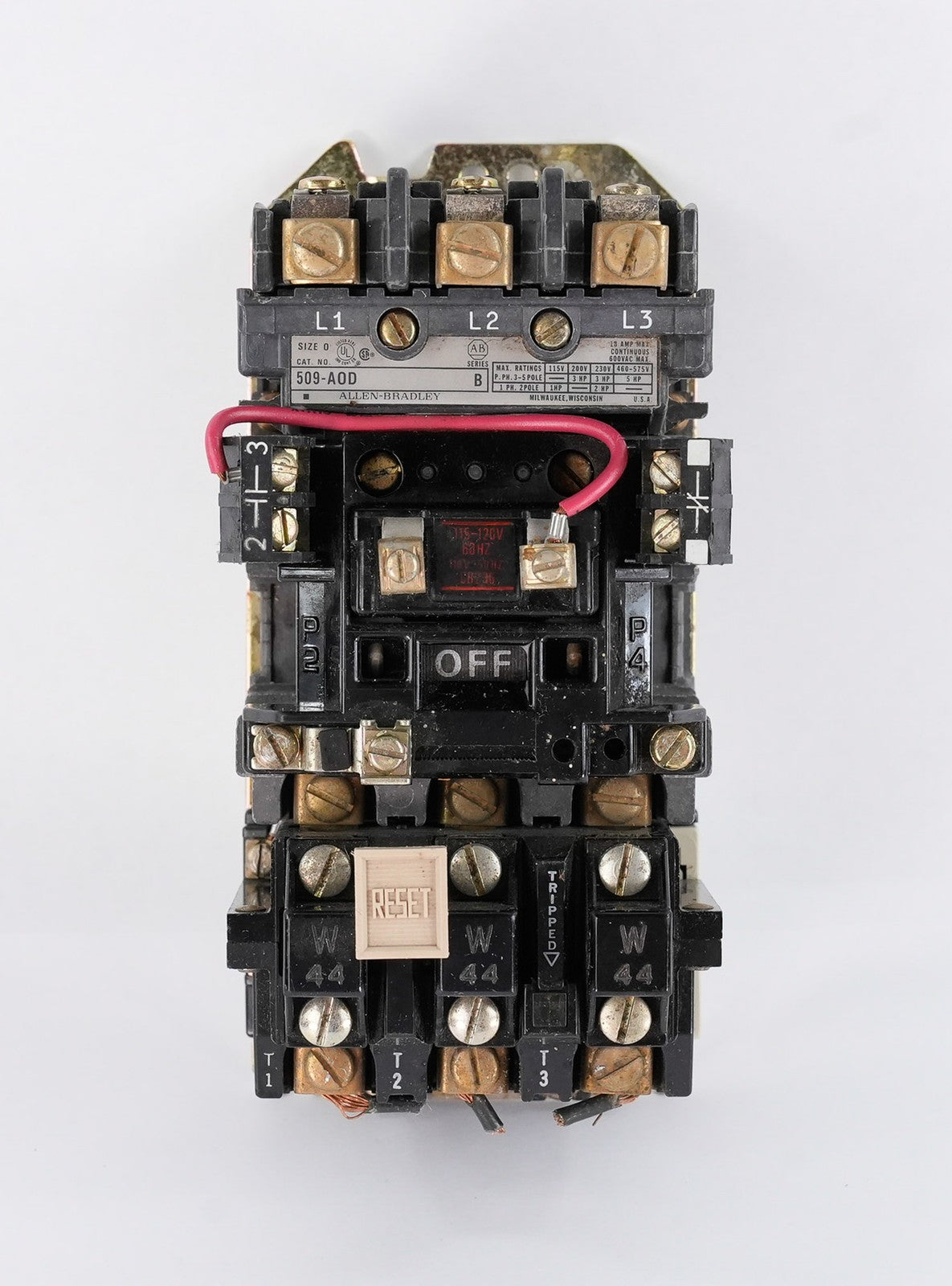 Allen Bradley 509-A0D /B NEMA Size 0 Starter 509A0D