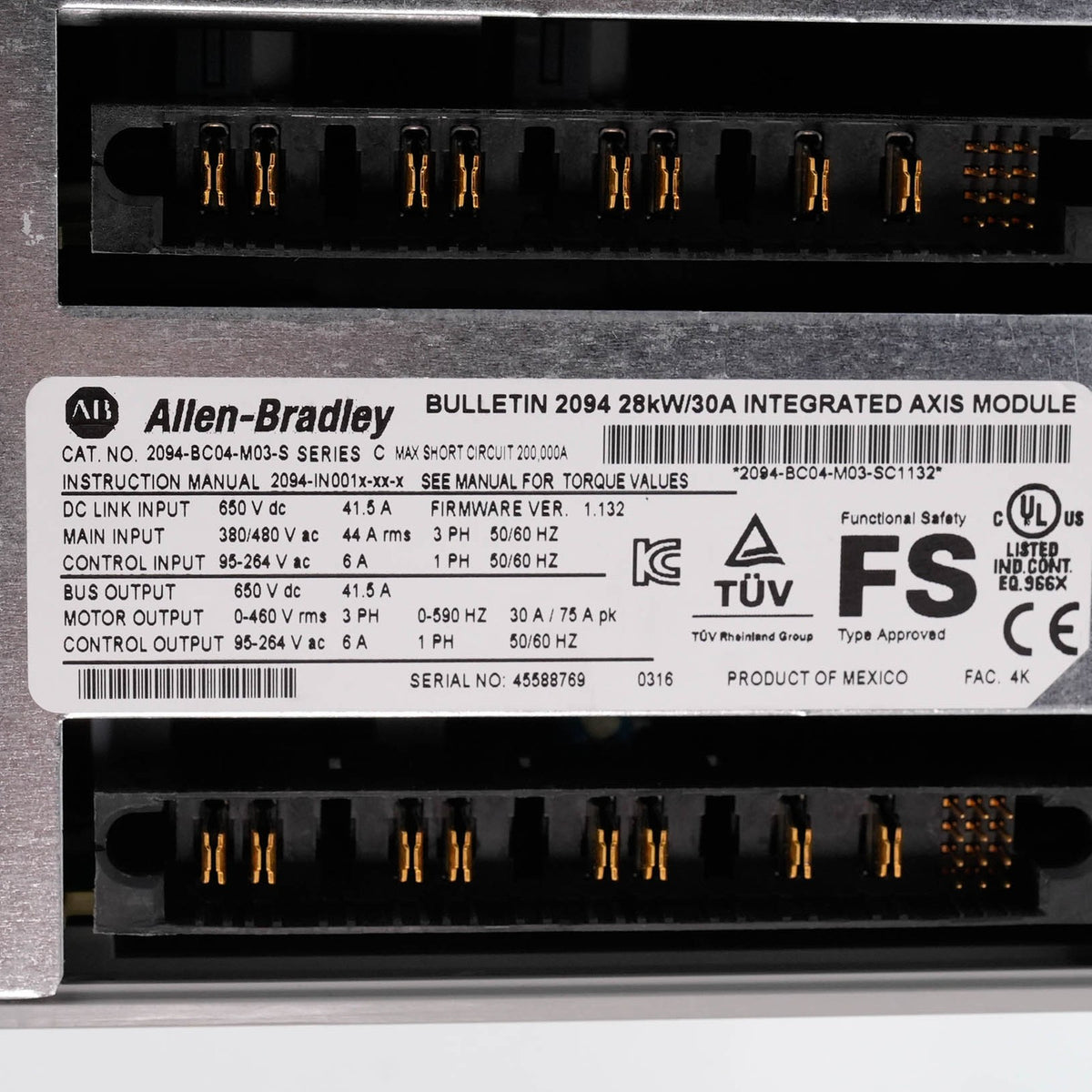 Allen Bradley 2094-BC04-M03-S /C Kinetix 6000 Servo Drive 2094BC04M03S Open Box