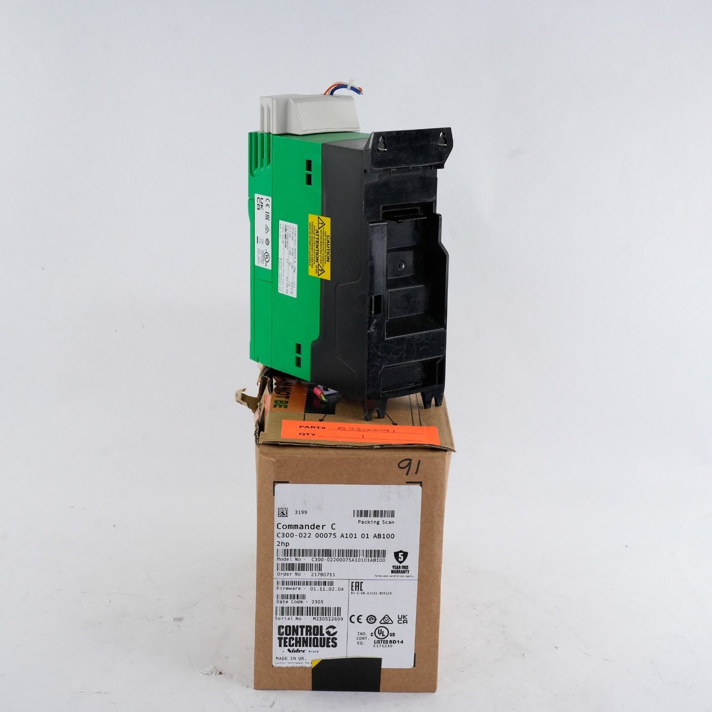 Control Techniques C300-022 00075 A 2HP Drive 240V C300022 - Open Box