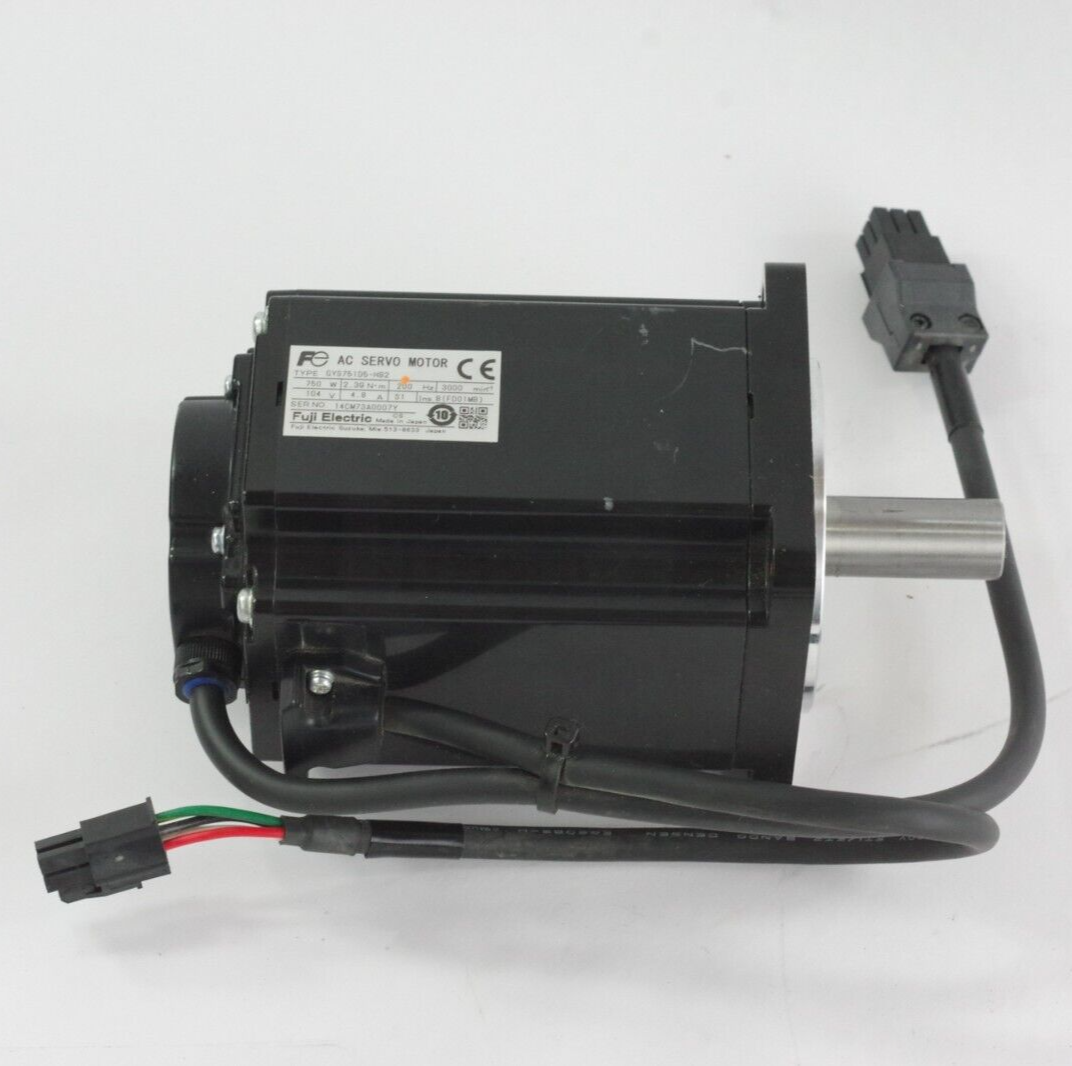 Fuji Electric GYS751D5-HB2 AC Servo Motor 750W 104V 4.8A 200Hz