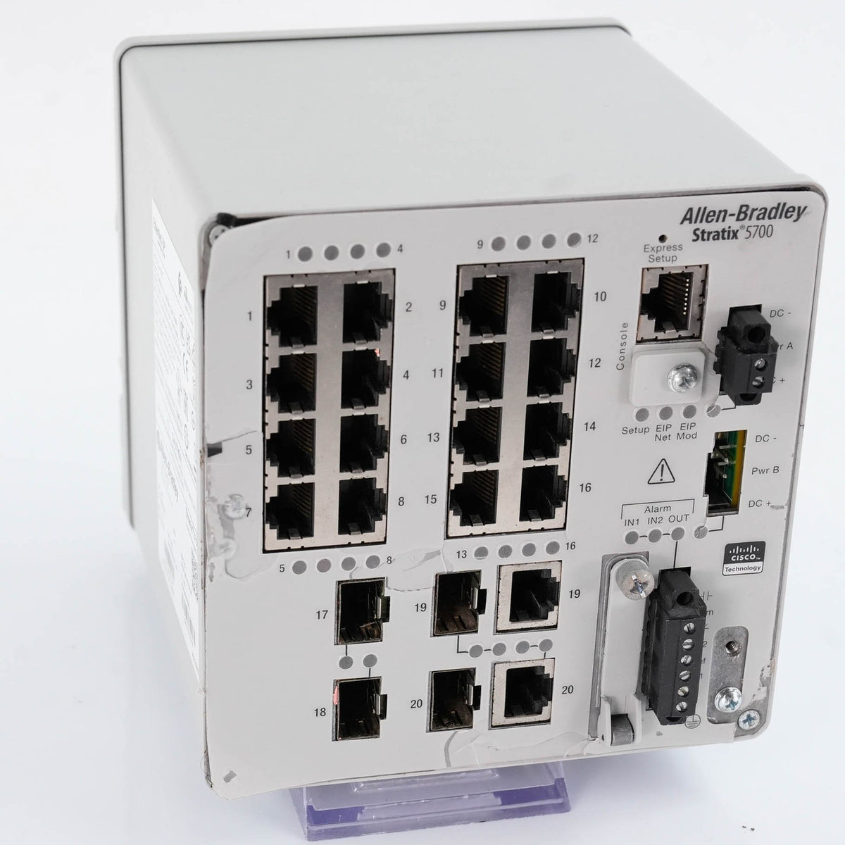 Allen Bradley 1783-BMS20CL Ser A Stratix 5700 Managed Switch 20 Port