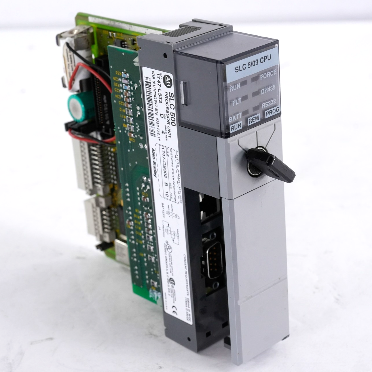 Allen Bradley 1747-L532 /D Proc. Rev 4 SLC 500 Processor Unit 1747L532 + Key