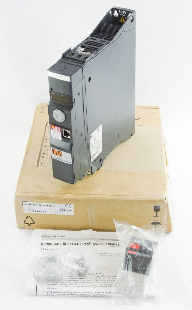 B&R 8I76T400075.0P-000 /  8I76T4000750P000 ACOPOS Inverter 0.75kW 50/60Hz 3.5A