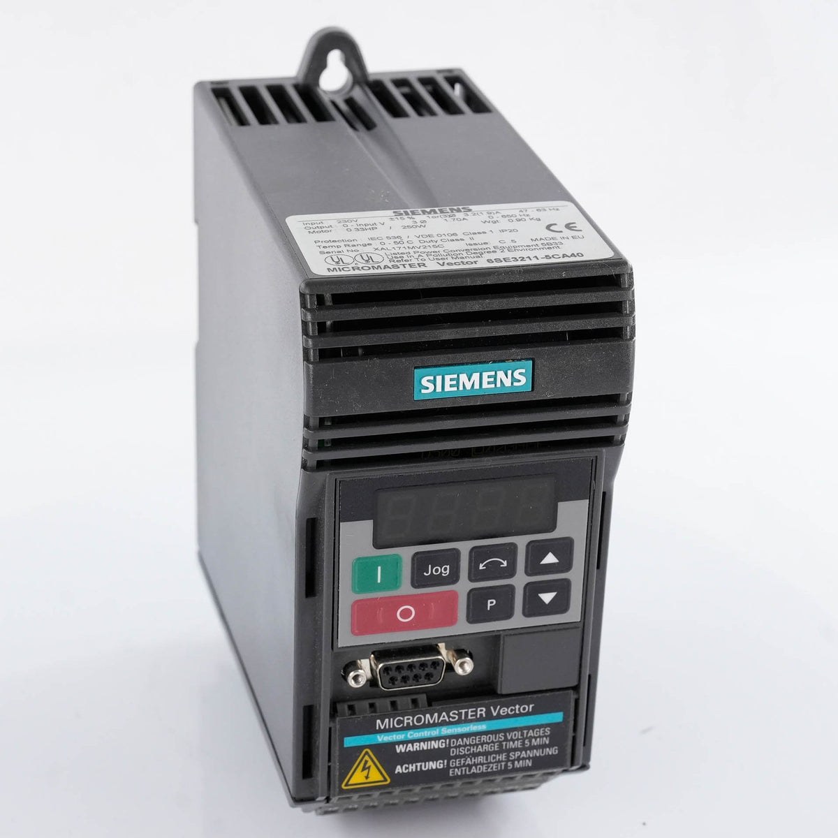 Siemens 6SE3211-5CA40 Micromaster Vector AC Drive 0.12kW 230V 6SE32115CA40